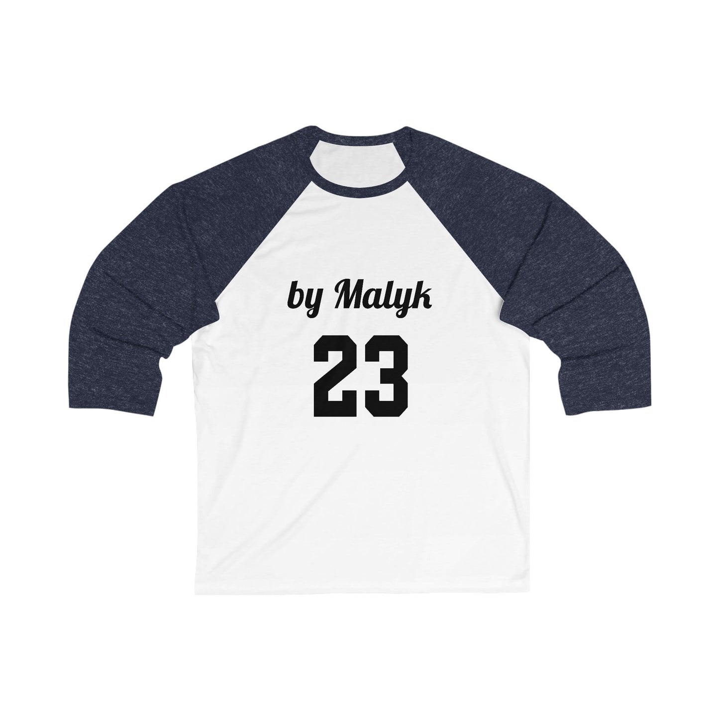 The 23 by Malyk edition Unisex 3\4 Sleeve Baseball Tee