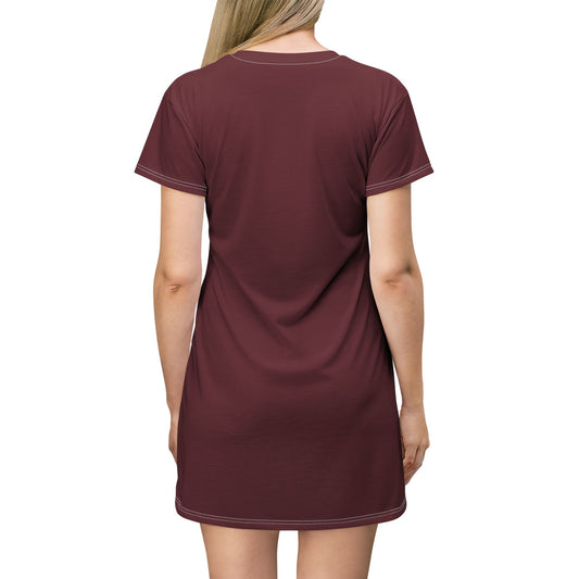 The 23 t-shirt Dress Dark Cherry edition by Malyk