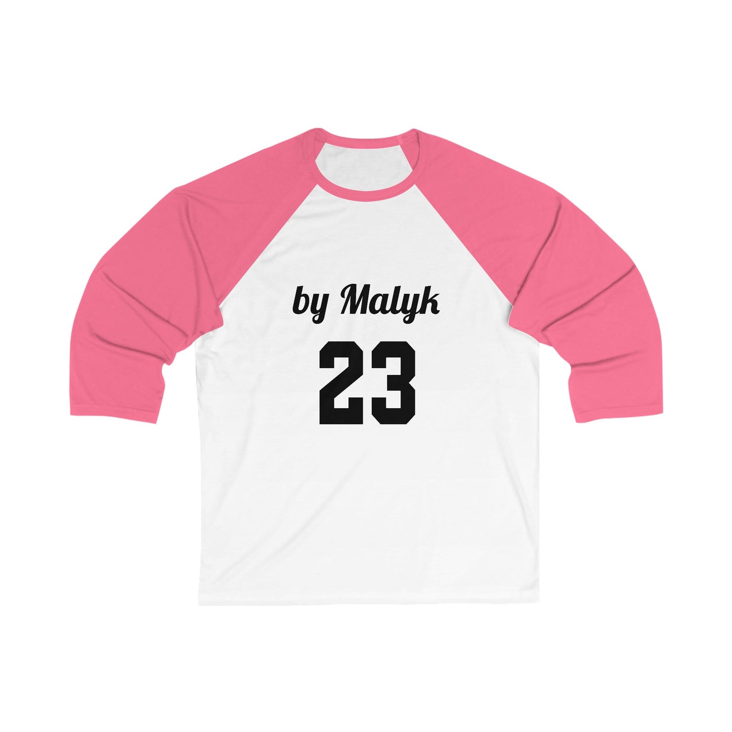 The 23 by Malyk edition Unisex 3\4 Sleeve Baseball Tee