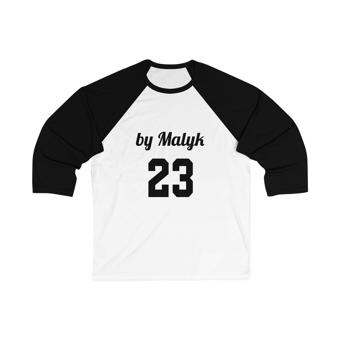 The 23 by Malyk edition Unisex 3\4 Sleeve Baseball Tee